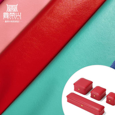 PVC R64 Getreide Synthetisches Leder Portemonnaie Schuhkasten Notizbuch Ledergewebe