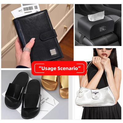 Großhandel PVC Highlights von 006 Highlights Blitzkornmuster Kunstleder Geldbörse Box Schuhe Notizbuch Stoff