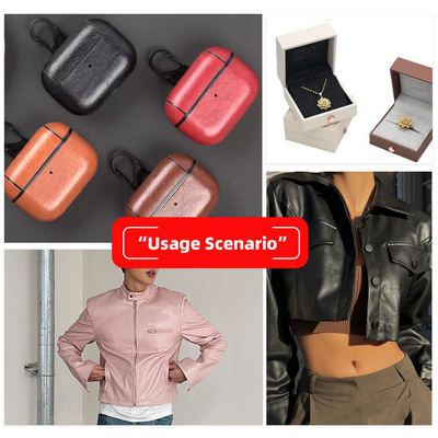 Elastische PU Kohlenstofffaser Strohmatte Getreide Synthetisches Leder für Kleidungstüten Ohrhörer Hülsenbox Falsches Ledergewebe