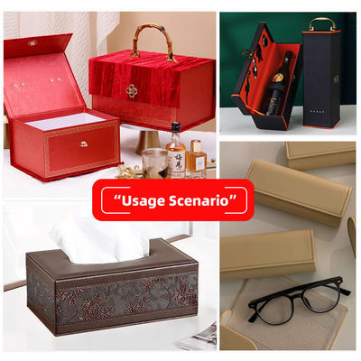 Geprägtes PVC-Blumenmuster-Kunstleder für Geldbörsen, Schachteln, Schuhe, Notizbücher, dekorative Taschen - Strapazierfähige Kunstledermaterialien