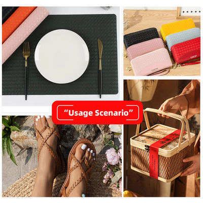 PVC-Metall glänzendes geprägtes Gewebe Muster künstliches synthetisches Leder zur Verpackung Brieftasche Schuhkasten Notizbuch Fälschungsledergewebe