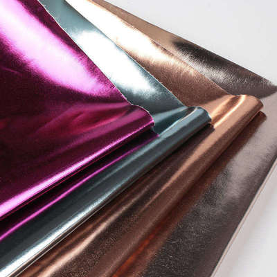 Metallfilm PU R61 Schafkorn Kunstleder Kleidung Geldbörse Box Schuhe Tasche Notizbuch Kunstleder Stoff