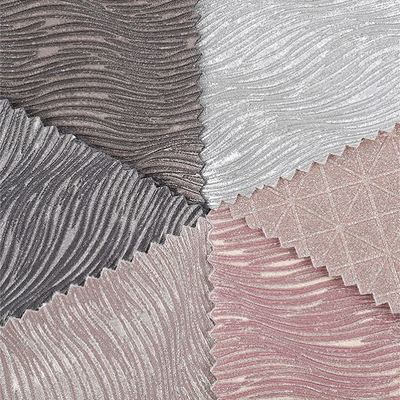 Elastisches PU-geprägtes, funkelndes, glänzendes Glitzergewebe aus Kunstleder für Schuhe, Taschen, Schleifen, Bastelarbeiten, Hüte, Kunstleder