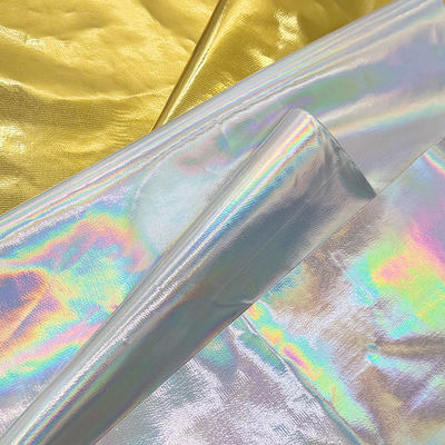 PVC Holographische Leder Laser Metallspiegel Synthetisches Leder Wasserdicht Fälschungsmaterialien für Sofa Tischmatte Vanity Case Schuhe