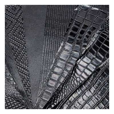 Hochglanz-Muster PVC-Kunstleder Tiermuster Schuhe Taschen und Beutel Kunstleder Stoff