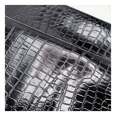 High Gloss Stone Pattern PVC Synthetisches Leder Tiermuster Schuhe Taschen und Taschen Fälschung Ledergewebe