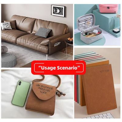 PU Frosted Schafsleder Nubuk-Korn Synthetisches Leder Tasche Schuhe Geldbörse Dekorieren Notizbücher Hülle Kunstleder Stoff