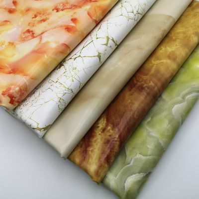Marmoriertes, gedrucktes PVC-Leder mit doppelt gebürstetem Rücken in 20 Farben für Taschen und Geldbörsen