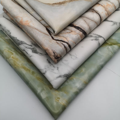 Marmoriertes, gedrucktes PVC-Leder mit doppelt gebürstetem Rücken in 20 Farben für Taschen und Geldbörsen