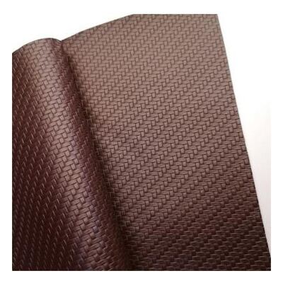 Abnutzungsbeständig PVC Weave Pattern Rissbeständig Kunstleder Kunstleder Auto Sofa Leder Stoff