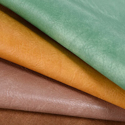 PVC öliger Wachs glänzendes gegerbtes künstliches synthetisches Leder für Tasche Schuhe Sofa Stuhl Geldbörse Dekorationsgürtel Kunstleder Stoff