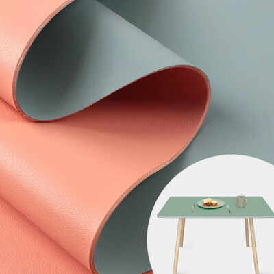 ECO 160cm breite PVC-Rindsleder-Muster doppelseitig, verschiedene Farben, künstliches Kunstleder für Schuhe, Tischmatten und Taschen