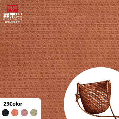 PVC Vintage Gewebtes Muster künstliches synthetisches Leder für Taschen Schuhe Sofa Auto Brieftasche Dekorieren Gürtel Falsches Leder Gewebe