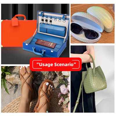 PVC Kleines gewebtes Muster Kunstleder für Taschen, Verpackungsboxen, Sofas, Stühle, Gürtel, Kunstleder-Stoffmaterialien