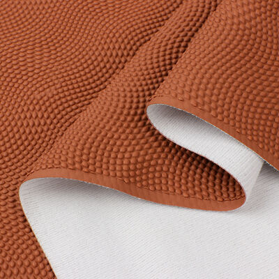 Waterproof PVC Artificial Synthetic Leather Basketball Grain Embossed Style for Ball Bag Car Seats Decorative Faux Craft Sofa