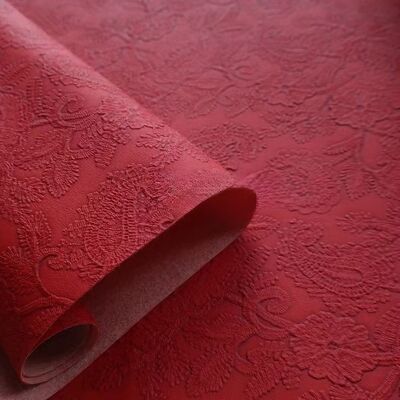PVC Blumenmuster Geprägte Kunstleder für Taschen, Tischsets, Schuhe, Dekoration, Verpackungsbox, Kunstlederstoff
