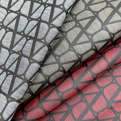 Synthetisches PVC-Kunstleder, linear bedruckter Stil, Vinyl-Kunstmaterial für Möbel, dekorative Taschen, Handyhüllen, Tische