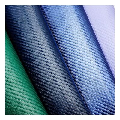 1.0mm Dicke Kohlenstofffaser PU Synthetisches Leder für Taschen Brieftaschen Gürtel Autoboutiquen Falsches Ledermaterial