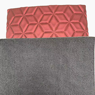 Kundenspezifisches PVC-Diamant-Stickerei-Stepp-Perlglanz-Synthetikleder-Nadel-Stanzschaum für Autositzbezug-Sofa-Kunstleder-Gewebe
