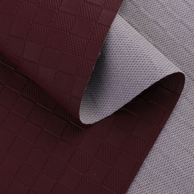 PVC geprägte Schachbrettmuster Kunstleder für Auto Fuß Autositze Sofa Dekor Tasche Fälschung Ledergewebe