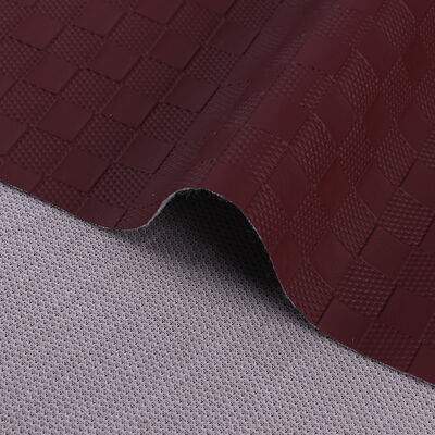 PVC geprägte Schachbrettmuster Kunstleder für Auto Fuß Autositze Sofa Dekor Tasche Fälschung Ledergewebe