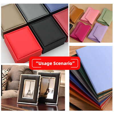 PU 0,5 Nicht gewebte Seide Leder Wallet Box Schuhe Fußbücher Fotoalbum Leder Stoff Synthetisches Fälschleder