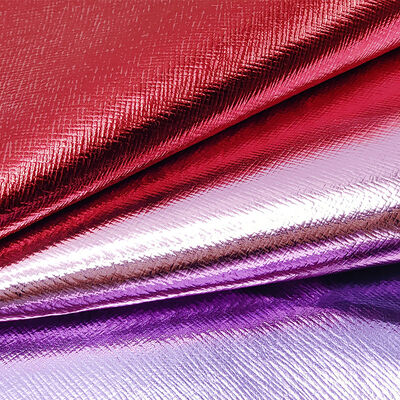 PVC-Metallfilm-Filter-Kreuzmuster-Kunstleder-Handtaschen-Geldbörsen-Etui-Schuhe-Notizbuch-Kunstleder-Gewebe