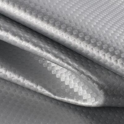 Elastische PU Kohlenstofffaser Strohmatte Getreide Synthetisches Leder für Kleidungstüten Ohrhörer Hülsenbox Falsches Ledergewebe