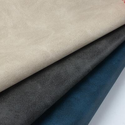 Crazy Horse Grain PVC Druck synthetisches Leder für Dekorations-Notebook Tischmatte Telefon Shell Falsches Leder Gewebe.