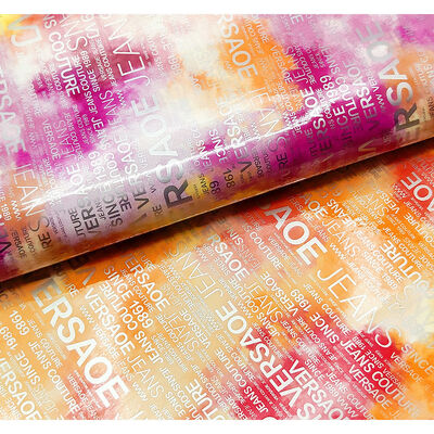 PU Regenbogenbrief Druckmagazin Design Synthetisches Leder Wasserdicht Falsches Leder Gewebe für Gepäcktasche Kosmetikmöbel/Sofa