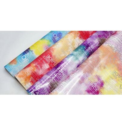 PU Regenbogenbrief Druckmagazin Design Synthetisches Leder Wasserdicht Falsches Leder Gewebe für Gepäcktasche Kosmetikmöbel/Sofa