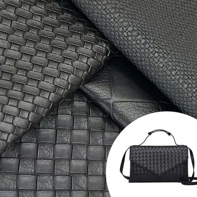 Gewebe mit Schleife Gewebtes Muster PVC Synthetisches Leder Prägnierte Schuhe Taschen Möbel Handwerk Auto Fälschung Leder Gewebe Stretch