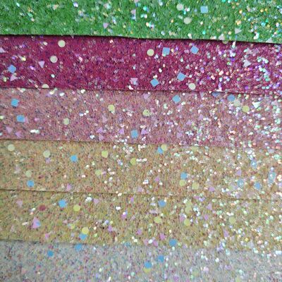 XR-Holographische Chunky Glitter Synthetisches Leder