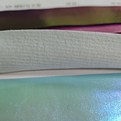 Laser Macaron Holographisches synthetisches Leder