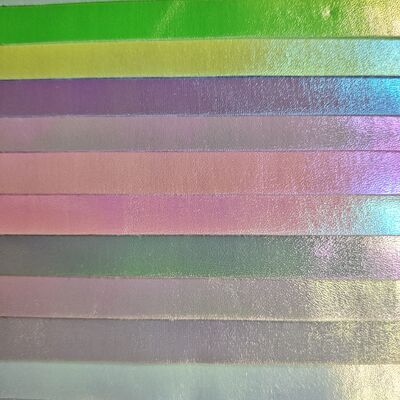 Laser Macaron Holographisches synthetisches Leder