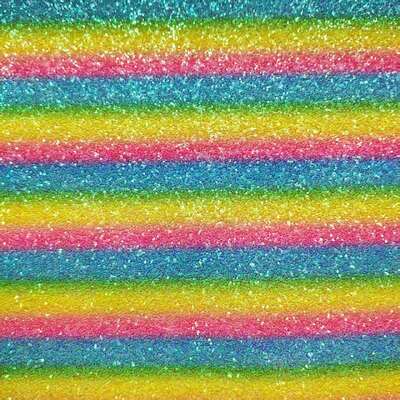 Regenbogen-Glitzer-Karomuster aus PVC-Kunstleder für Taschen, Schuhe und Kunsthandwerk