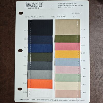 0,7 mm Stoffstruktur, Kunstleder, PVC-Lederrolle für Taschen, Möbel, Automobil-Innenraum, 1,6 m Breite