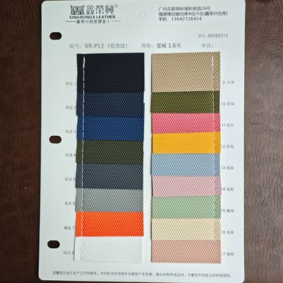 Hexagonal geprägte Basketball Textur PVC synthetisches Leder Rollen Kunstleder für Taschen Möbel Autointerieur