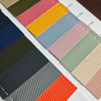 Hexagonal geprägte Basketball Textur PVC synthetisches Leder Rollen Kunstleder für Taschen Möbel Autointerieur