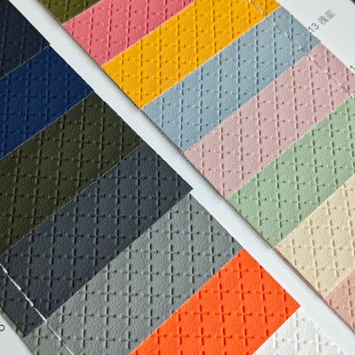 Hexagon Embossed Basketball Texture PVC Synthetic Leather Roll Artificial Leather for Bags Furniture Car Interior