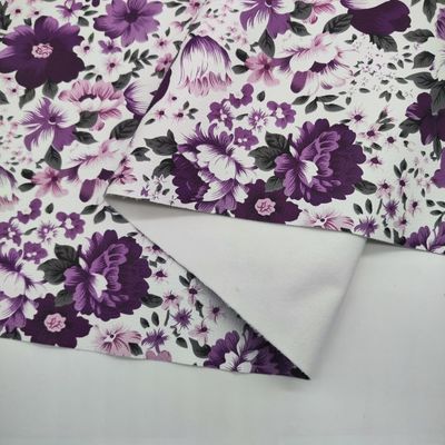 Druckfarbene Blumen PVC PU Synthetisches Falsches Ledermaterial
