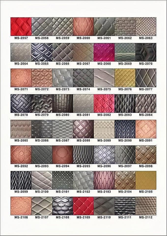 6.0mm Polyurethan-Schaum PVC-Leder für Autositzbezüge 4