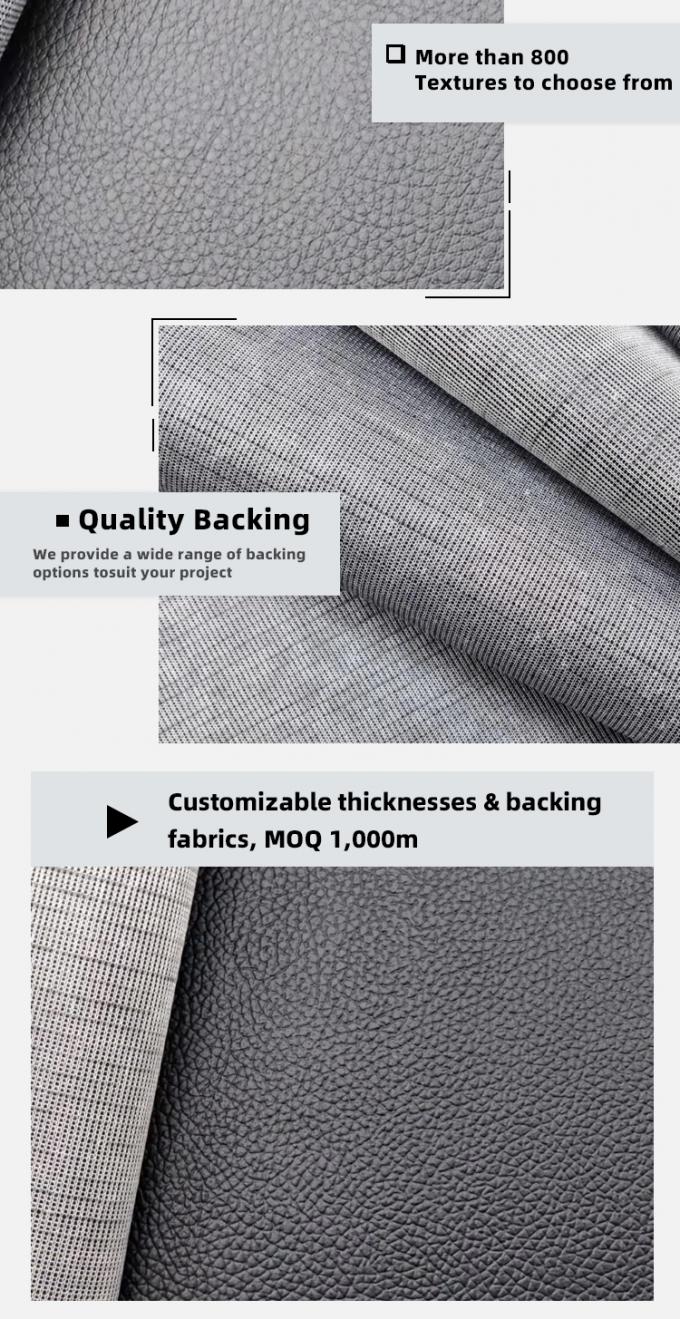 Heißverkauftes PVC mit verschiedenen Lychee-Kornmustern, künstliches Kunstleder, günstiger Preis, Stuhl, Sofa, Schuhe, Automatten, Kunstleder 5