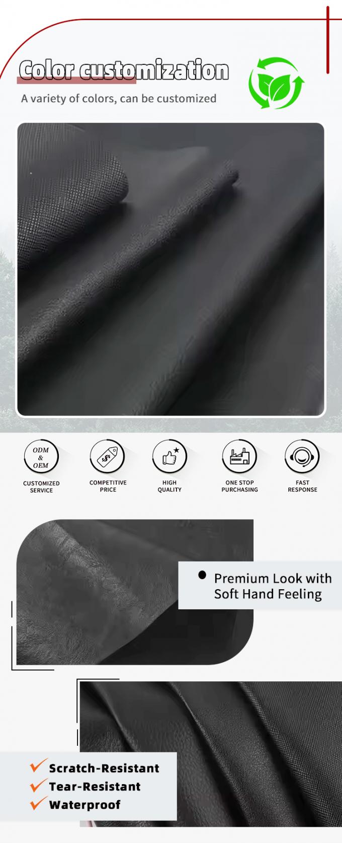 Gro&szlig;handel doppelt geb&uuml;rstete R&uuml;ckseite PVC verschiedene gepr&auml;gte Muster k&uuml;nstliches Kunstleder f&uuml;r Taschen Sofa Kunstledermaterialien 4