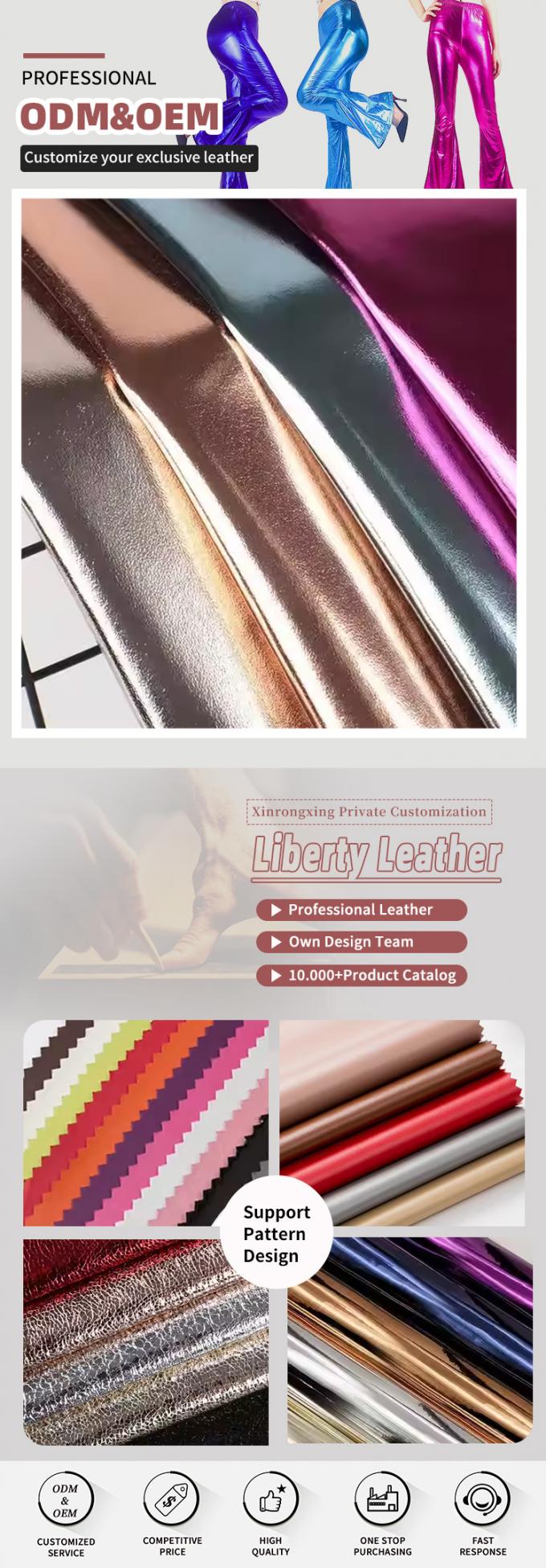 Metallfilm PU R61 Schafkorn Kunstleder Kleidung Geldbörse Box Schuhe Tasche Notizbuch Kunstleder Stoff 4