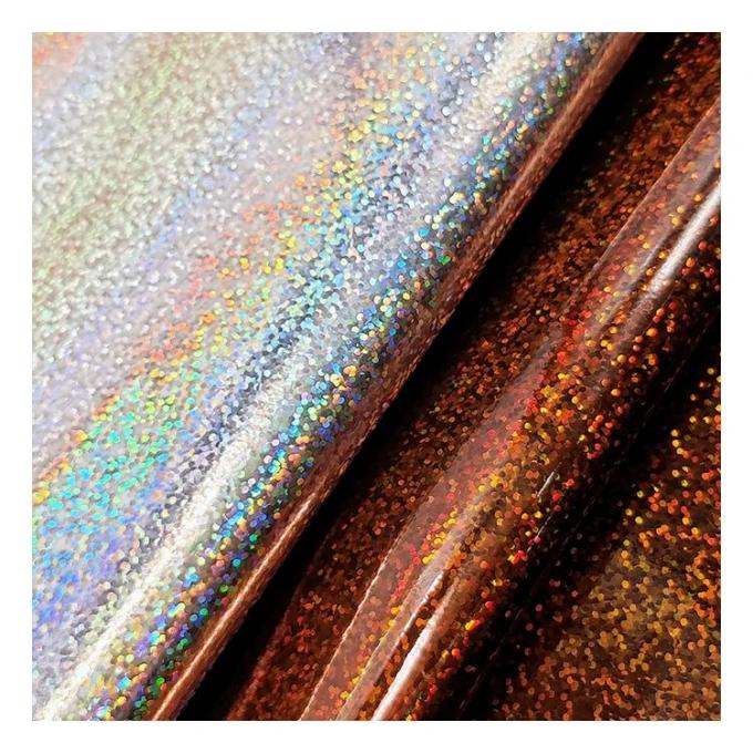 Pu Holographische Spiegel Leder Großglas Muster Korn Spiegel synthetische künstliche Fälschung Schuhe Vanity Case Handtasche Leder Stoff 9