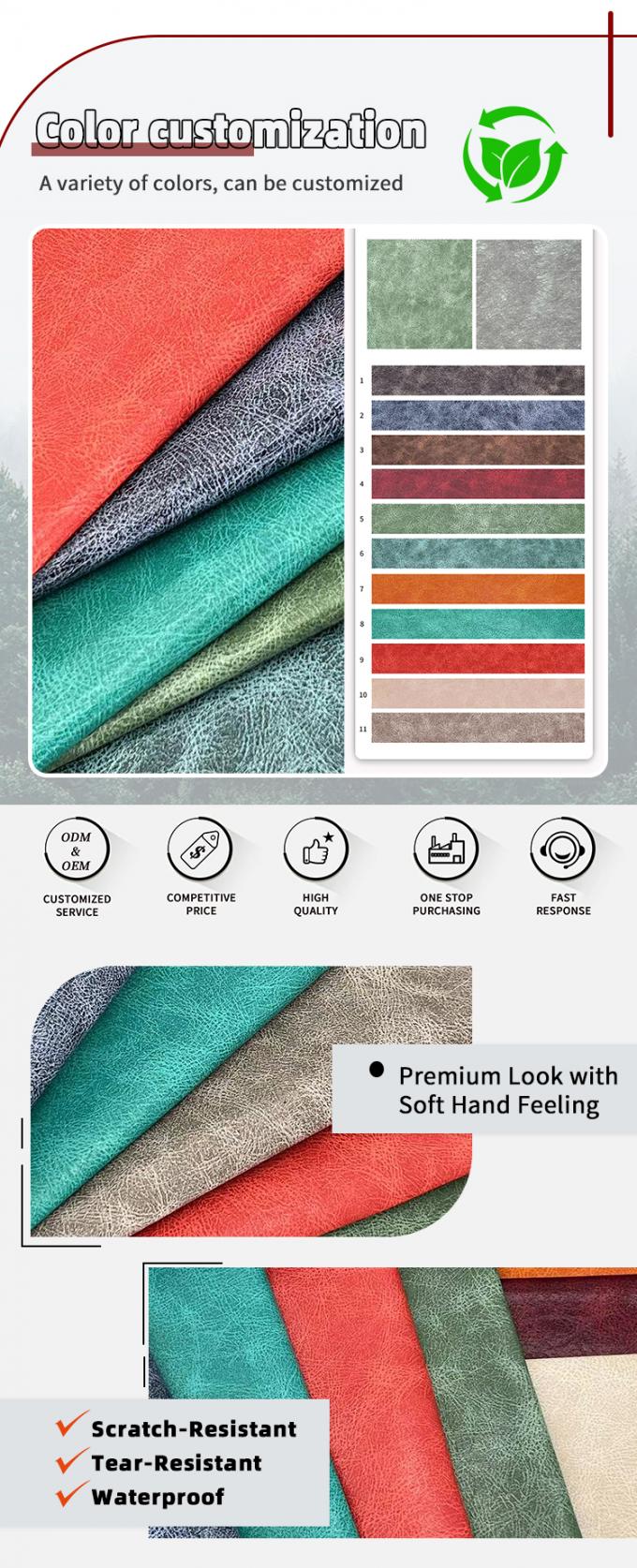 PVC-bedrucktes Kunstleder mit Ölfleckmuster, wasserdicht für Notizbücher / Tischsets / Handyhüllen / Verpackungskartons / Basteltaschen 4