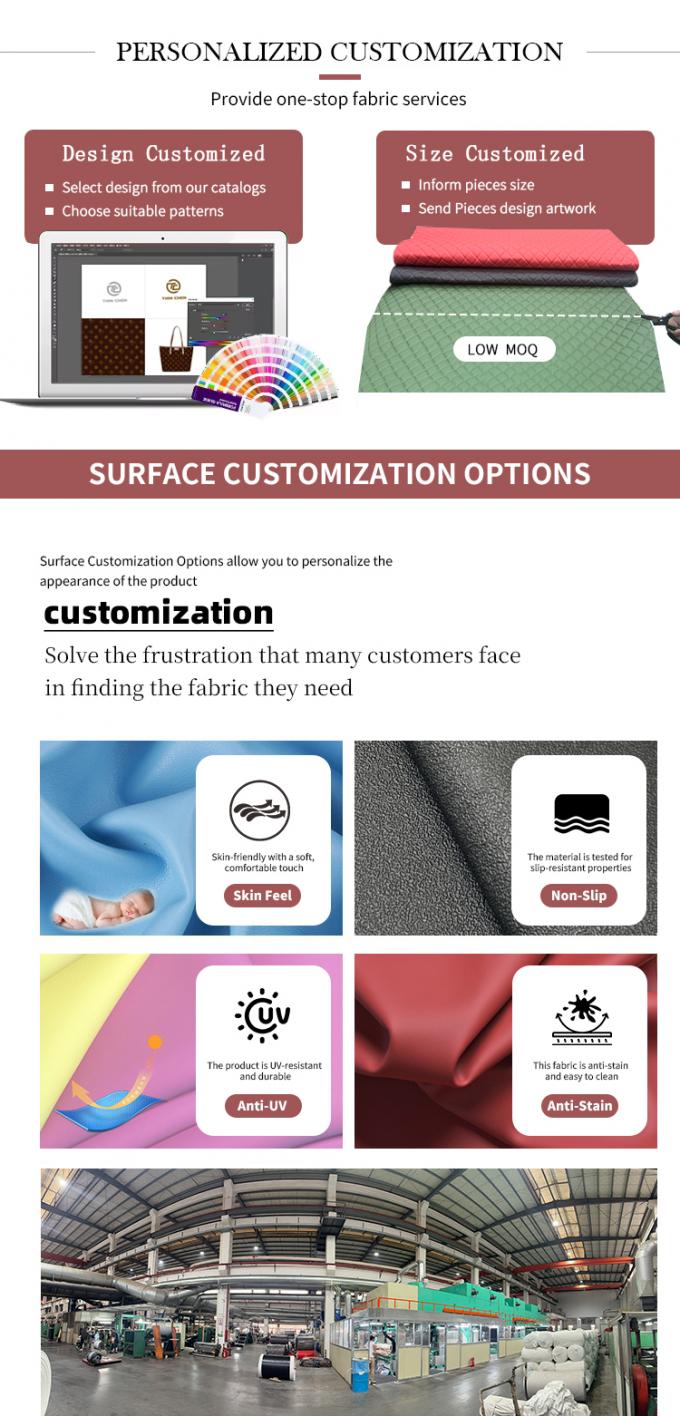 1,4 mm PVC-Kunstleder mit Elefantenstruktur für Taschen, Geldbörsen, Haushaltsartikel, Sofas, Kunstledermaterialien 7