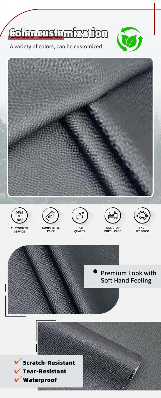 Abriebfestes PVC-Leder f&uuml;r M&ouml;belpolsterung 4