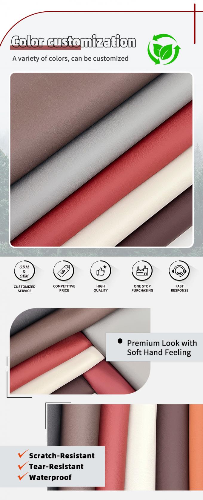 PVC Napa gepr&auml;gtes Kunstleder wasserdicht abriebfest 137 cm breit 4